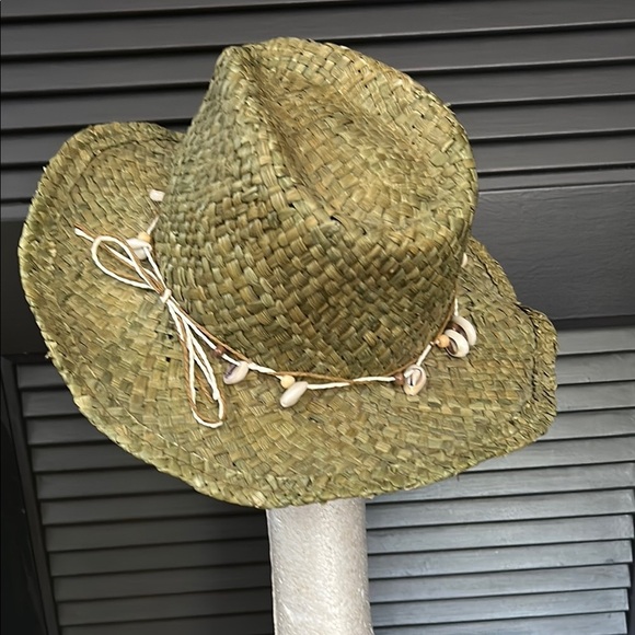 Panama Jack Women’s Outback Drifter Straw Sun Hat with Shell Hatband, OSFM - Picture 5 of 15